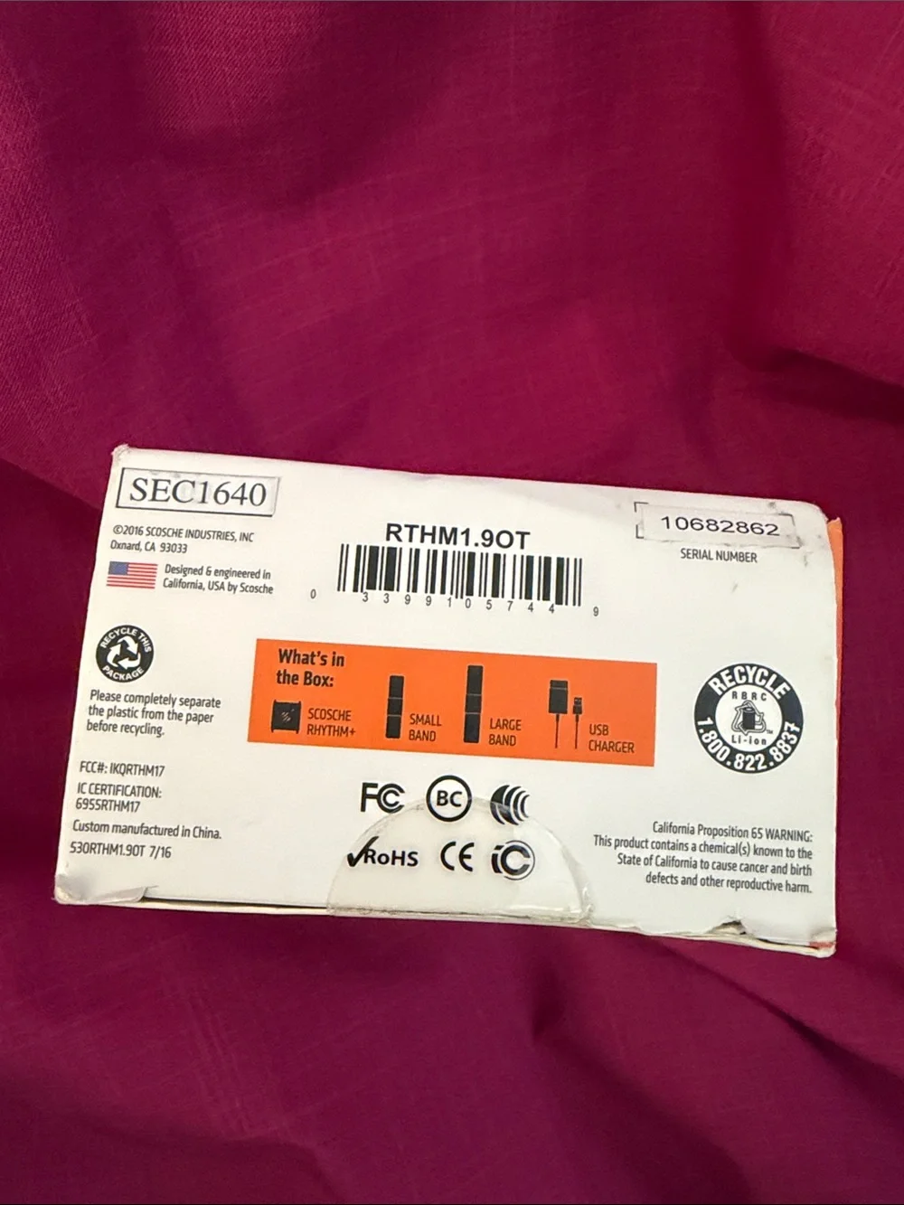 Orange Theory “Otbeat” Armband Heart Rate Monitor